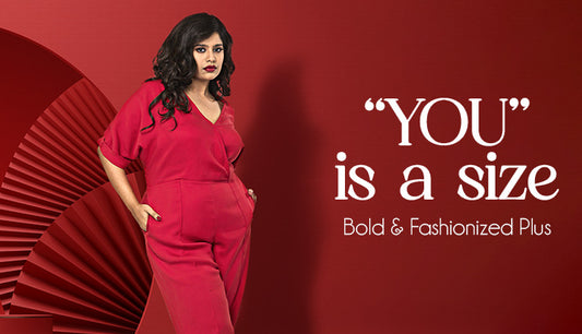 Red jumpsuit dress plus-size fashion trends