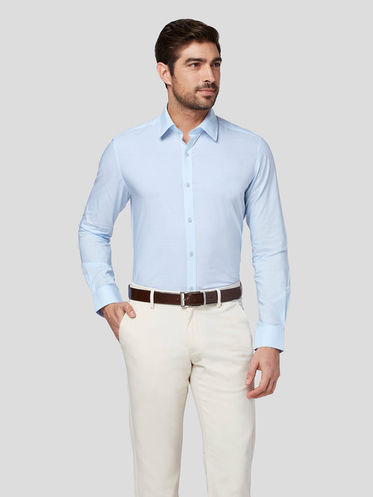 Detachable Collar Shirt (Blue)