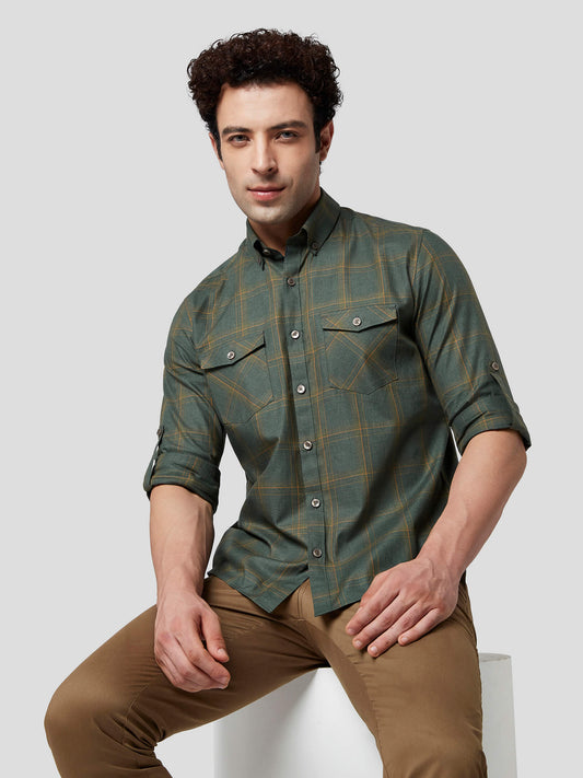 Certitude Patch Pocket Check Shirt