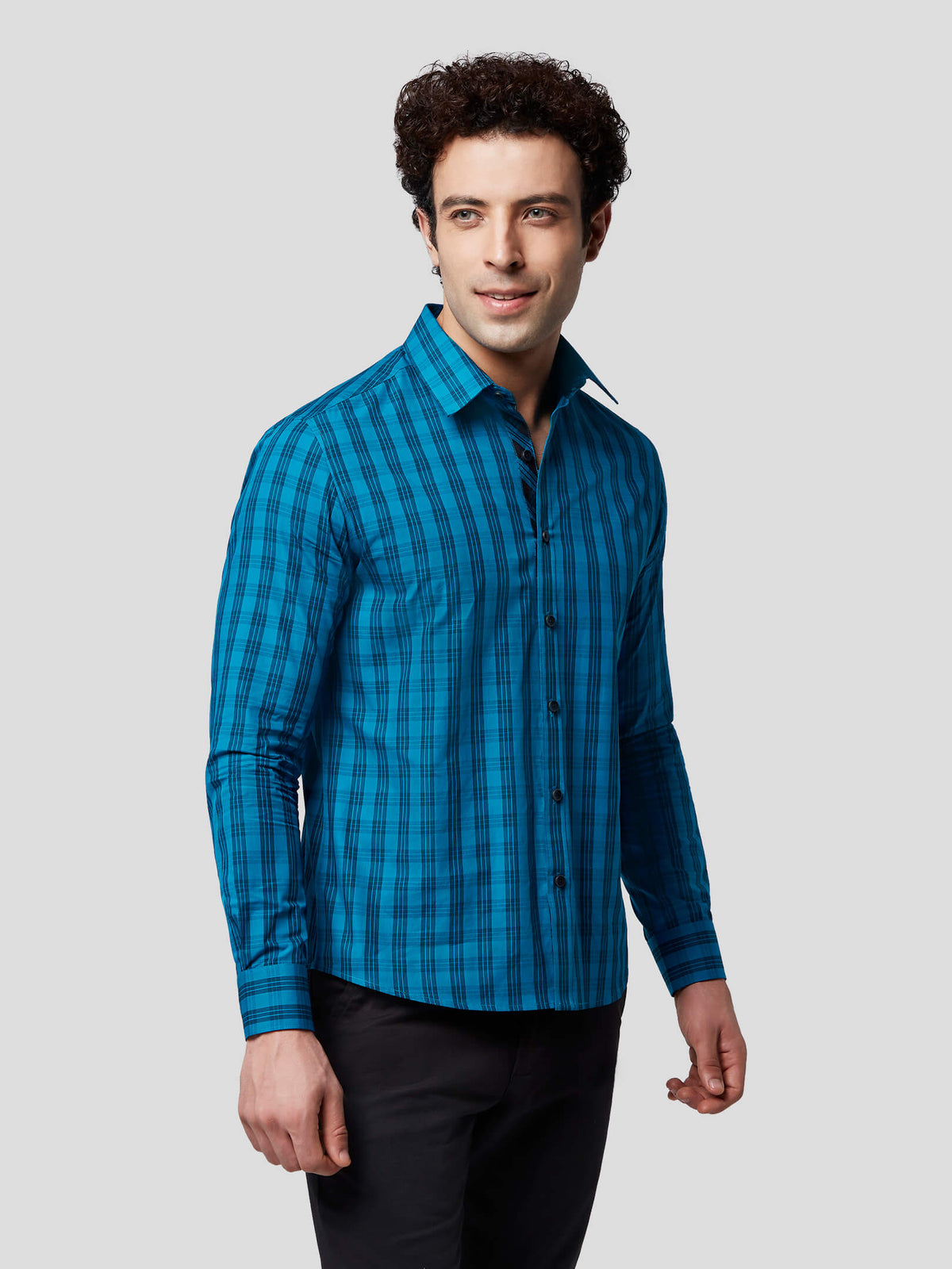 Reverberance Untuck Check Shirt