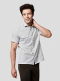 Rise Blue Grey Khadi Check Shirt