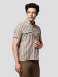 Revive Khadi Bold Stripe Shirt