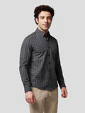 Aureole Achromatic Check Shirt