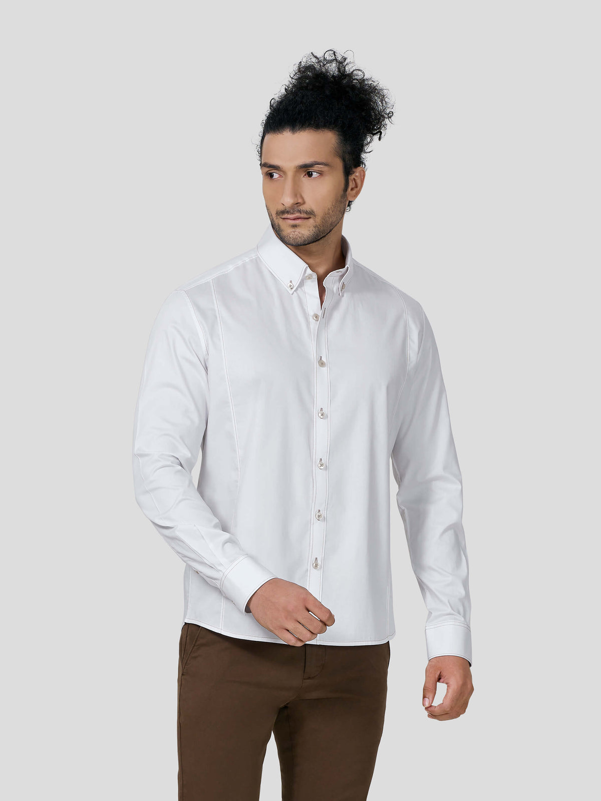 Reflection Button Down Untuck Shirt - Zest Mélange