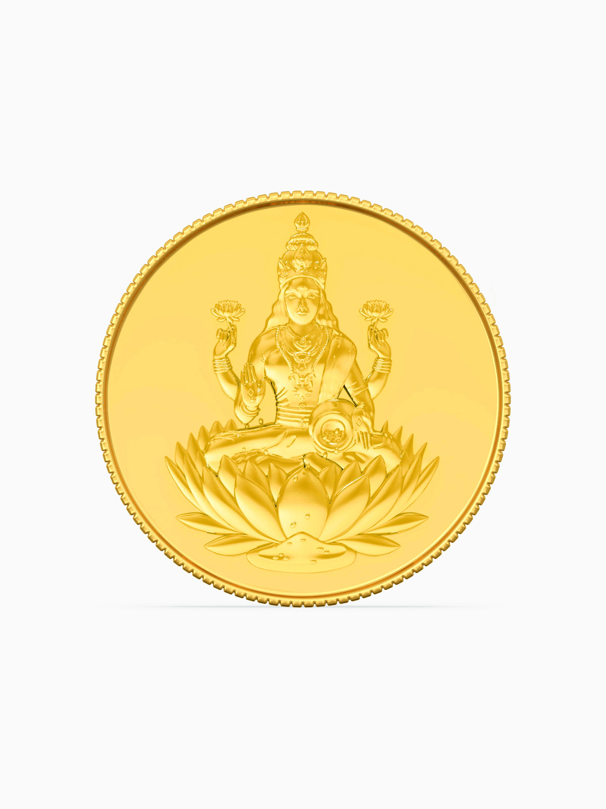 10 Gram 999 Purity Goddess Laxmi Gold Coin - Zest Mélange 