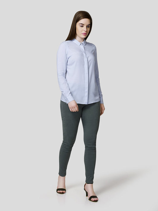 Formal Shirt With Yoke Detail - Zest Mélange 