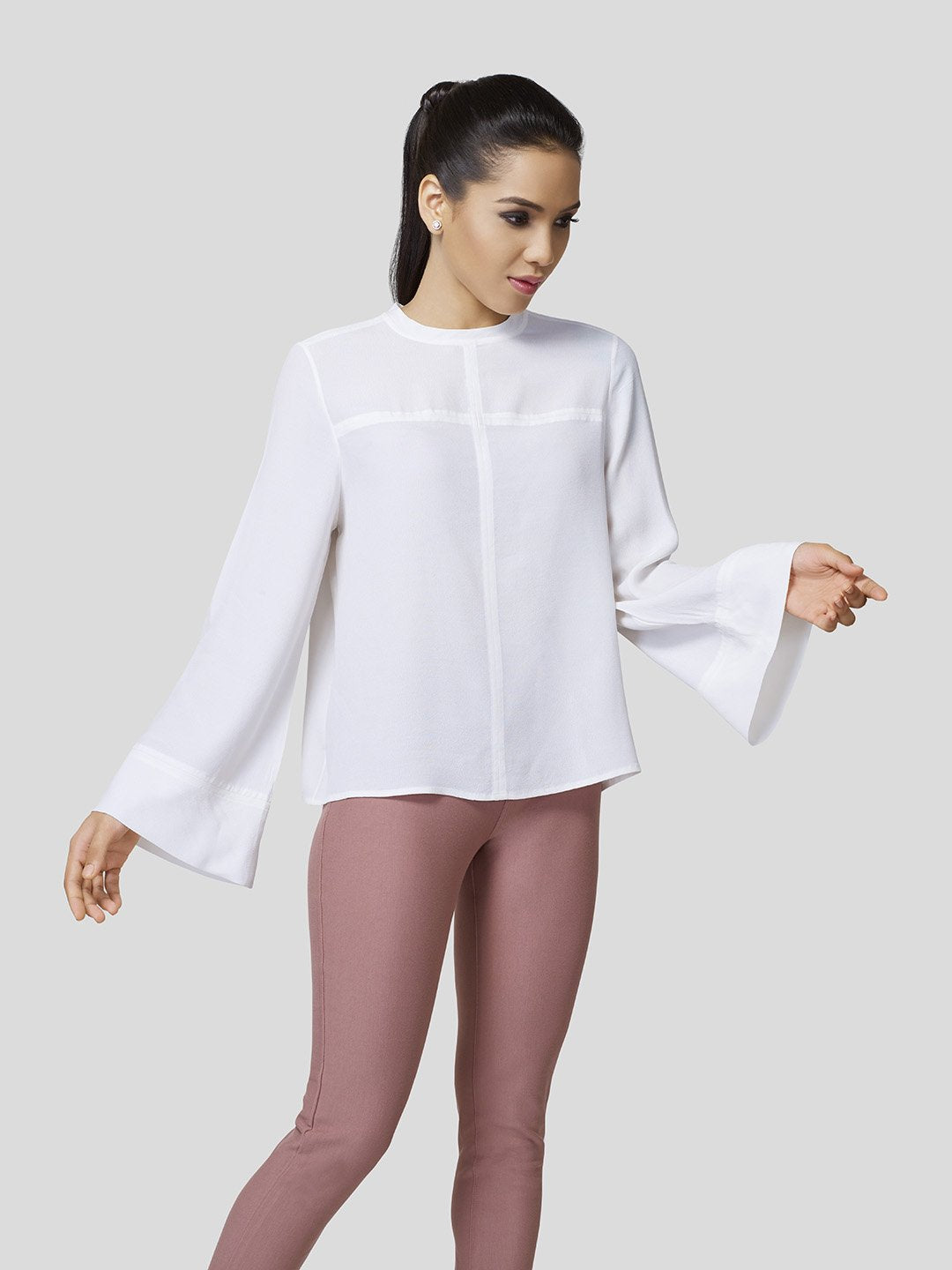 A-Line Paneled Top - Zest Mélange 