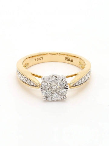 Real Diamond Illussion Cluster Ring - Zest Mélange 