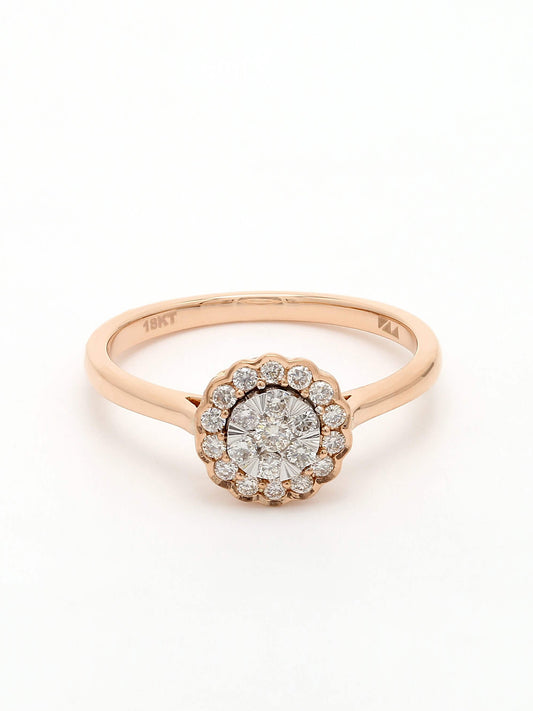 Real Diamond Illussion Cluster Ring - Zest Mélange 