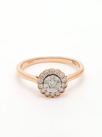 Real Diamond Illussion Cluster Ring - Zest Mélange 