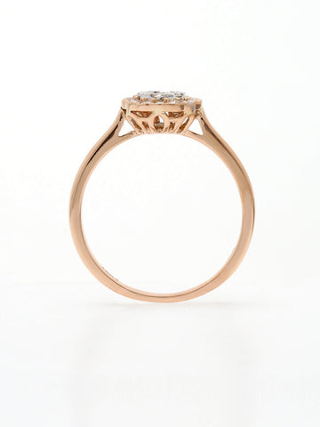 Real Diamond Illussion Cluster Ring - Zest Mélange 