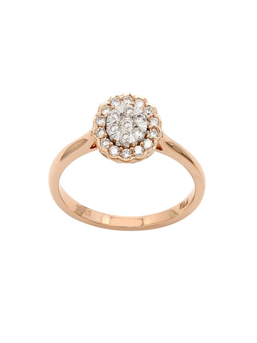 Real Diamond Illussion Cluster Ring - Zest Mélange 