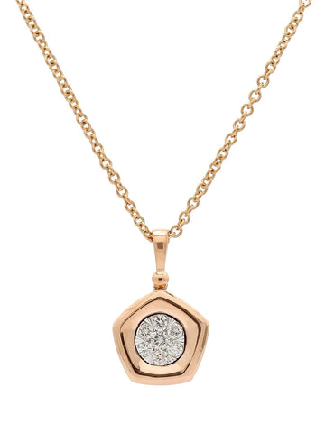 Real Diamond Illussion Cluster Pendant With Chain - Zest Mélange 