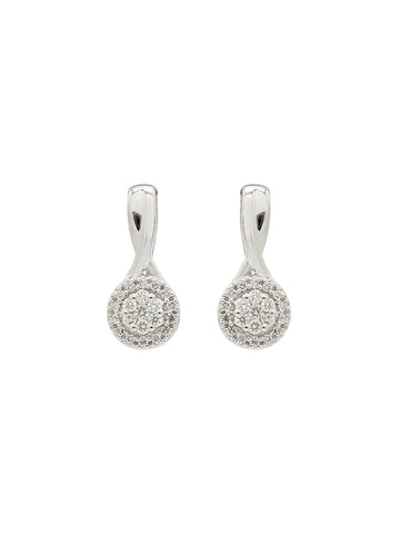 Real Diamond Illusion Cluster Stud Earring - Zest Mélange 