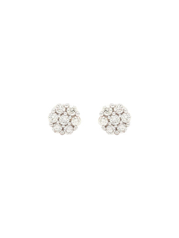 Real Diamond Cluster Stud Earring (Rose Gold) - Zest Mélange 