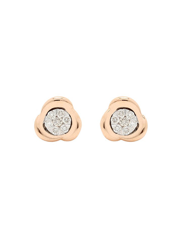 Real Diamond Illussion Cluster Stud Earring - Zest Mélange 