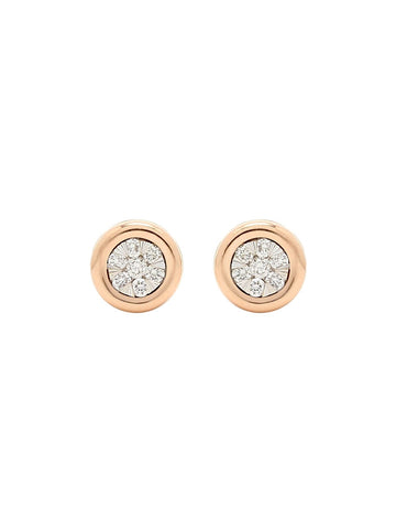 Real Diamond Illussion Cluster Stud Earring - Zest Mélange 