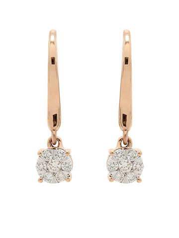 Real Diamond Illussion Cluster Dangling Earring - Zest Mélange 