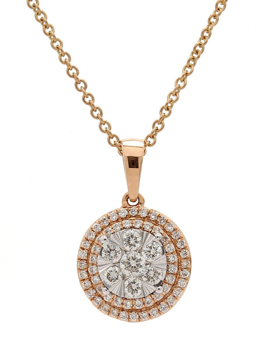 Real Diamond Illussion Cluster Pendant With Chain - Zest Mélange 