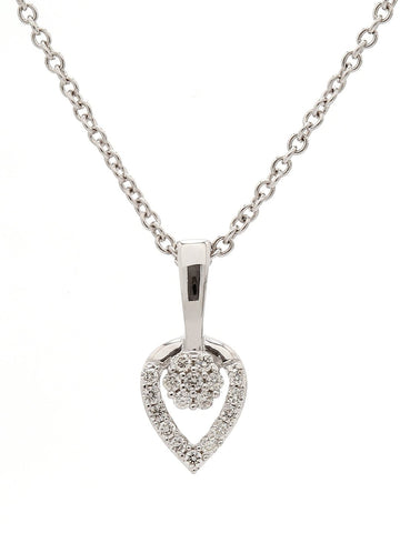 Real Diamond Cluster Pendant With Chain - Zest Mélange 