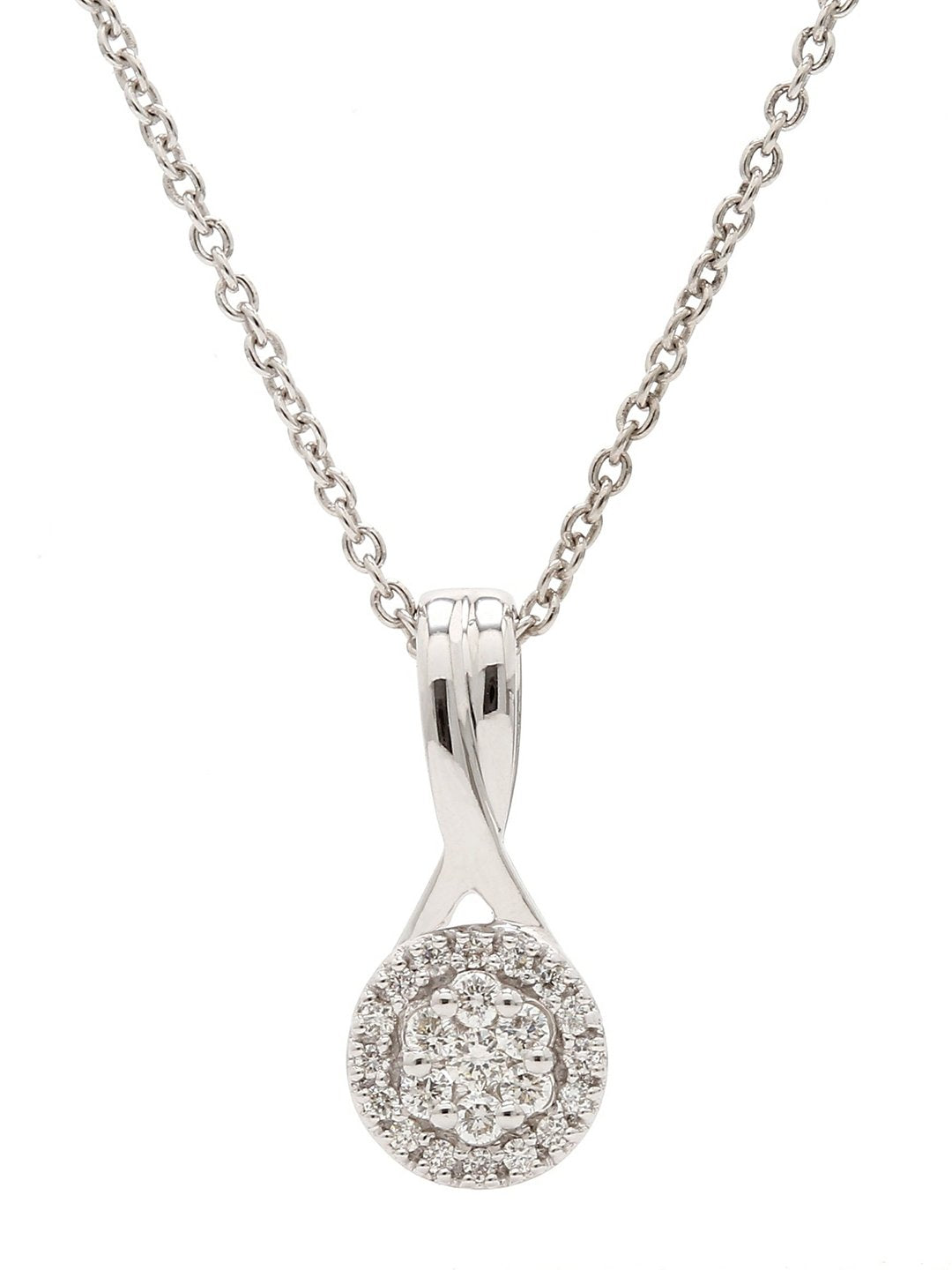 Real Diamond Illussion Cluster Pendant with Chain - Zest Mélange 