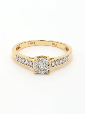 Real Diamond Illussion Cluster Ring - Zest Mélange 