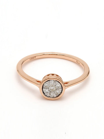 Real Diamond Illussion Cluster Ring - Zest Mélange 