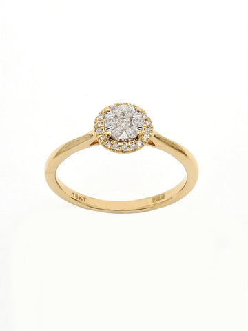 Real Diamond Illussion Cluster Ring - Zest Mélange 