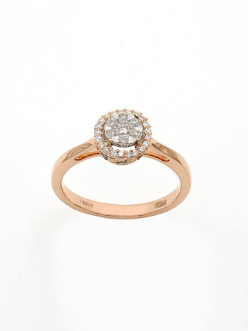 Real Diamond Illussion Cluster Ring - Zest Mélange 