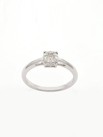 Real Diamond Illussion Cluster Ring - Zest Mélange 