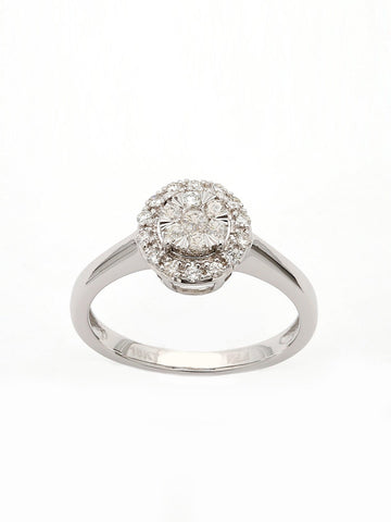 Real Diamond Illussion Cluster Ring - Zest Mélange 