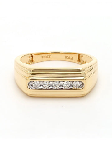 Real Diamond Mens Band Ring - Zest Mélange 