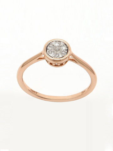 Real Diamond Illussion Cluster Ring - Zest Mélange 