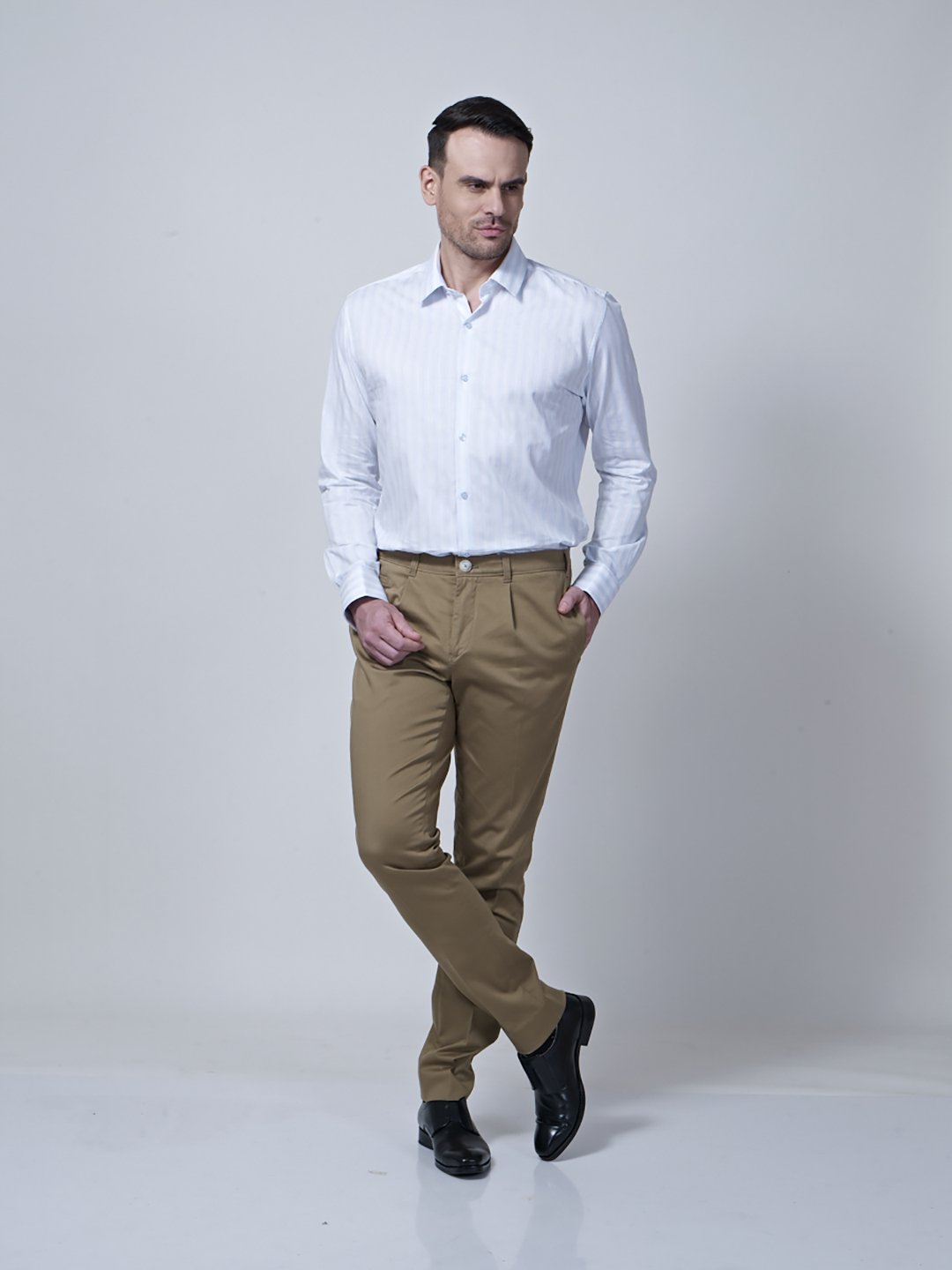 Paneled Chino - Zest Mélange 